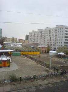 ungefaehr 10 uhr, aus dem hotelzimmer